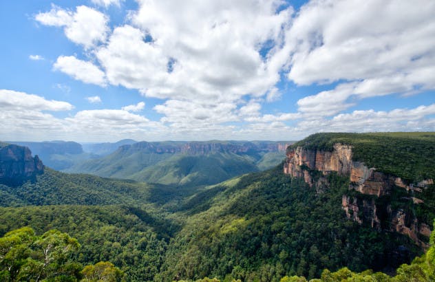 Standing on the Rim in the Blue Mountains